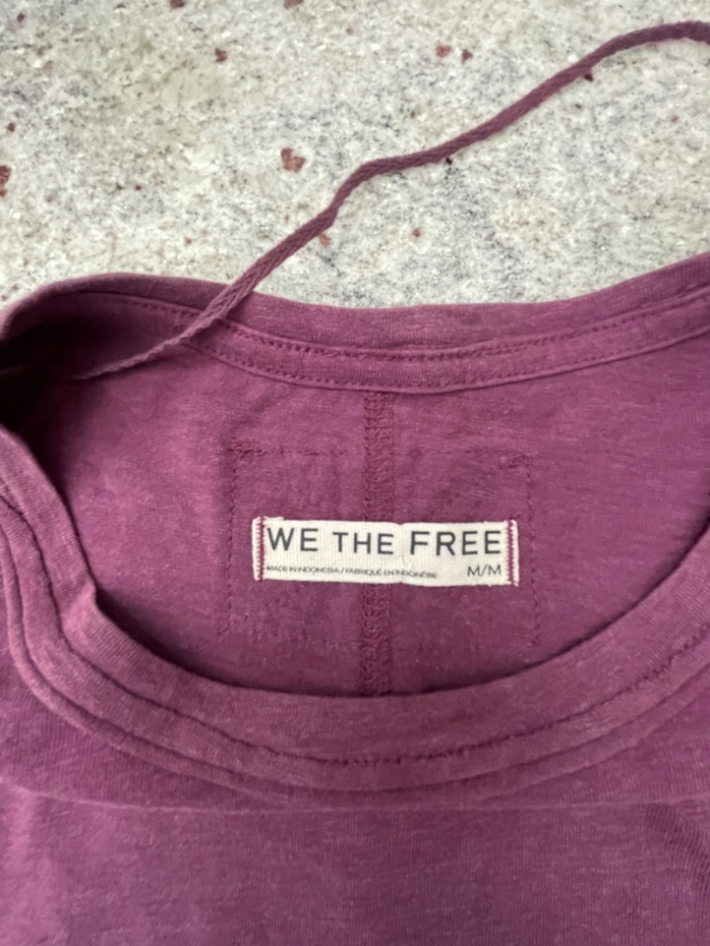 Free People We The Free Nova Tee  Violet Siren Size Medium - Picture 5 of 6